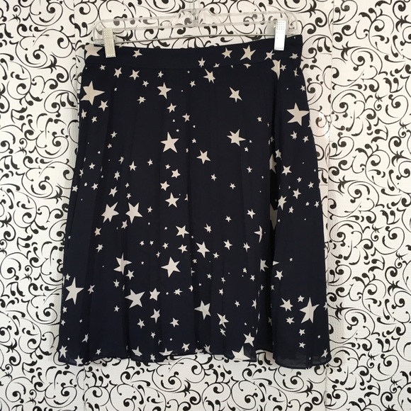 J. Crew Dresses & Skirts - J.Crew Blue Stars Pleated Skirt